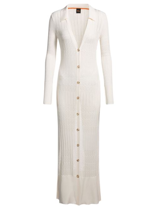 Abito cardigan donna bianco Boss Orange | 50535494118